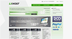 Desktop Screenshot of lxhost.com